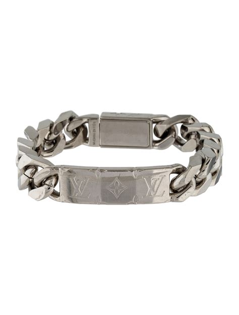 lv monogram bracelet|louis vuitton monogram bracelet silver.